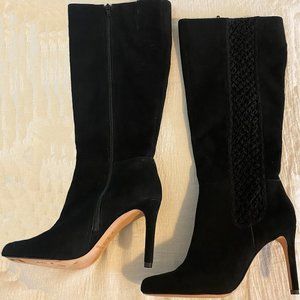 Antonio Melani Black knee high high heel boots size 8